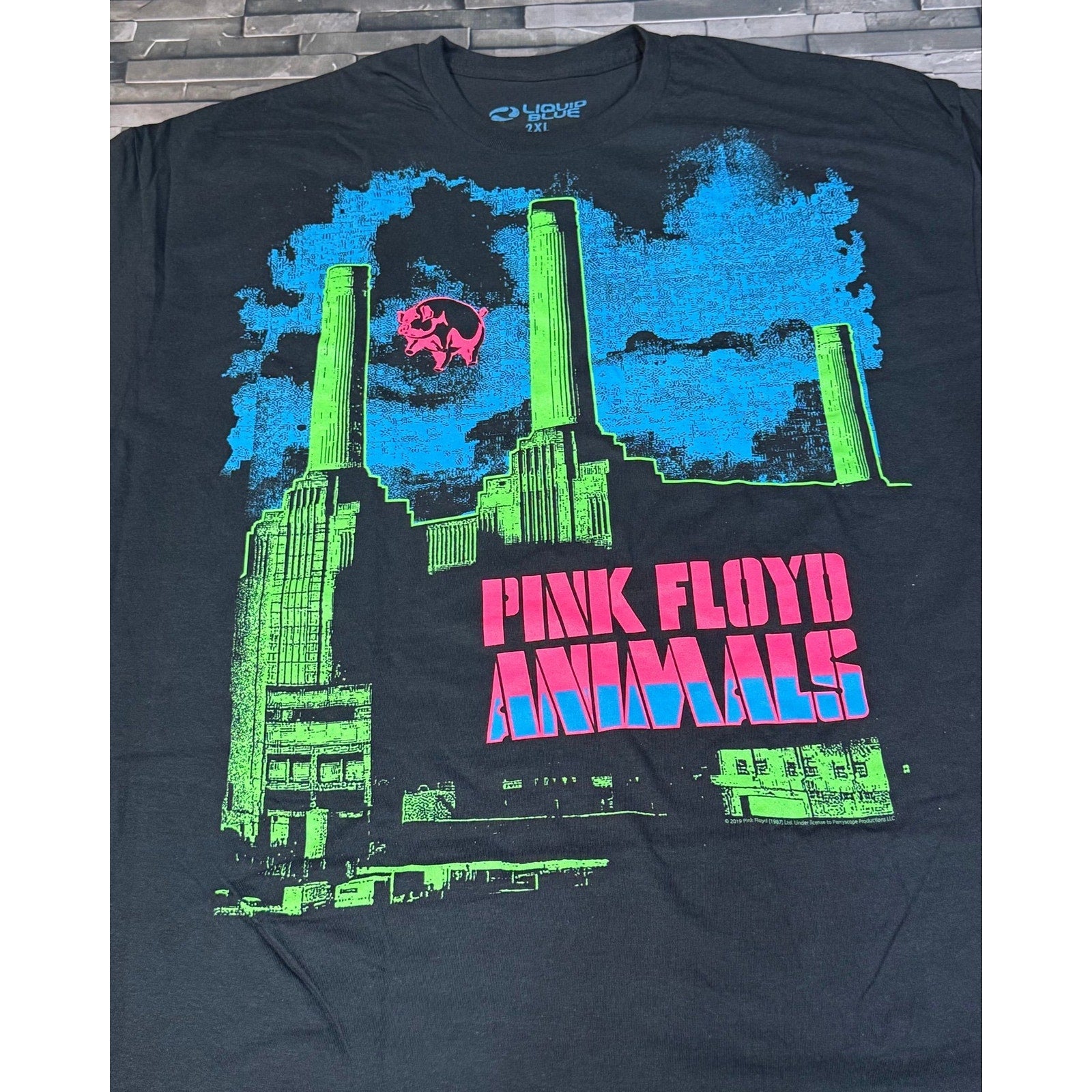 Pink Floyd Liquid Blue 2019 Animals  tee - 2XL