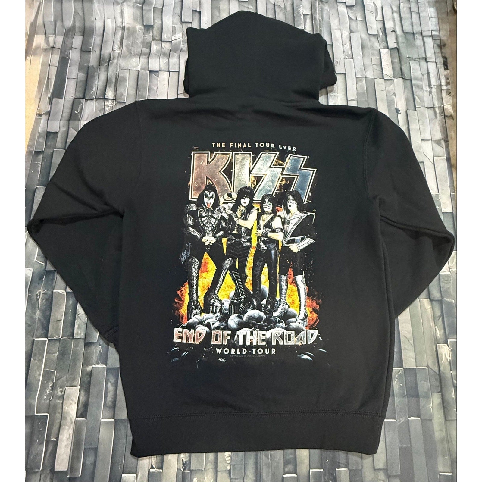 KISS ZIP UP HOODIE - S