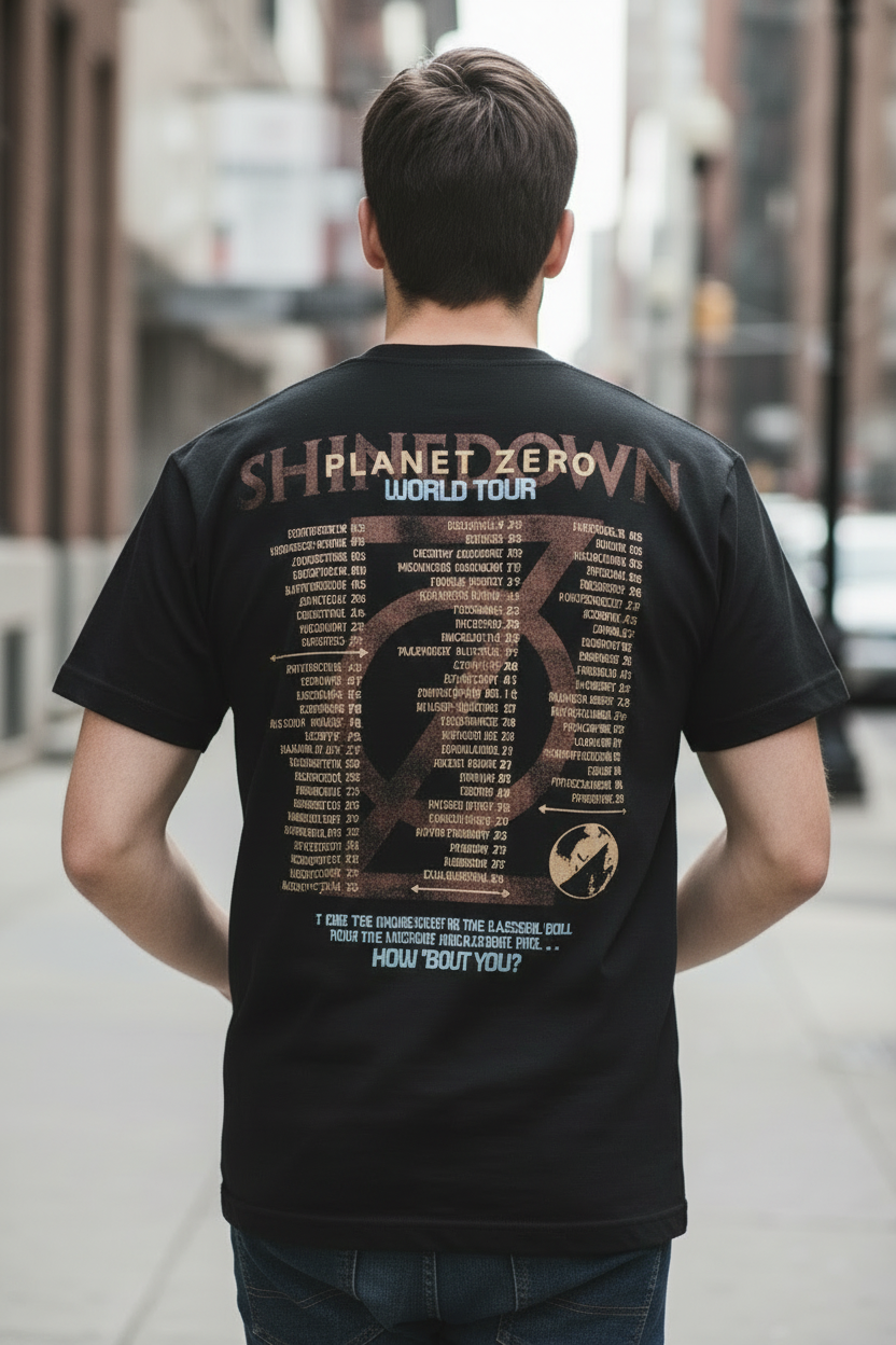 Shinedown Planet Zero World Tour T-Shirt