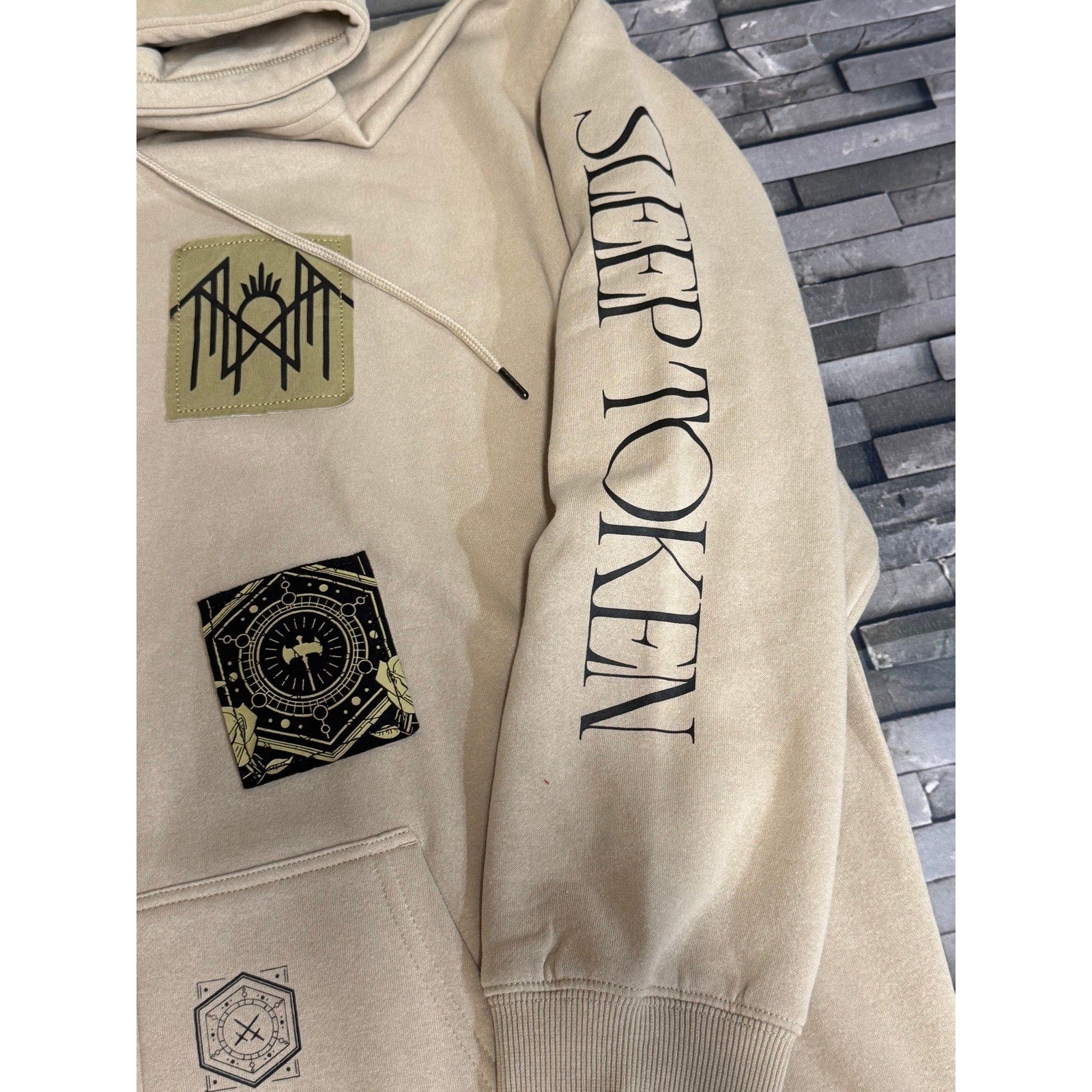 Sleep Token's beige zip hoodie - XL