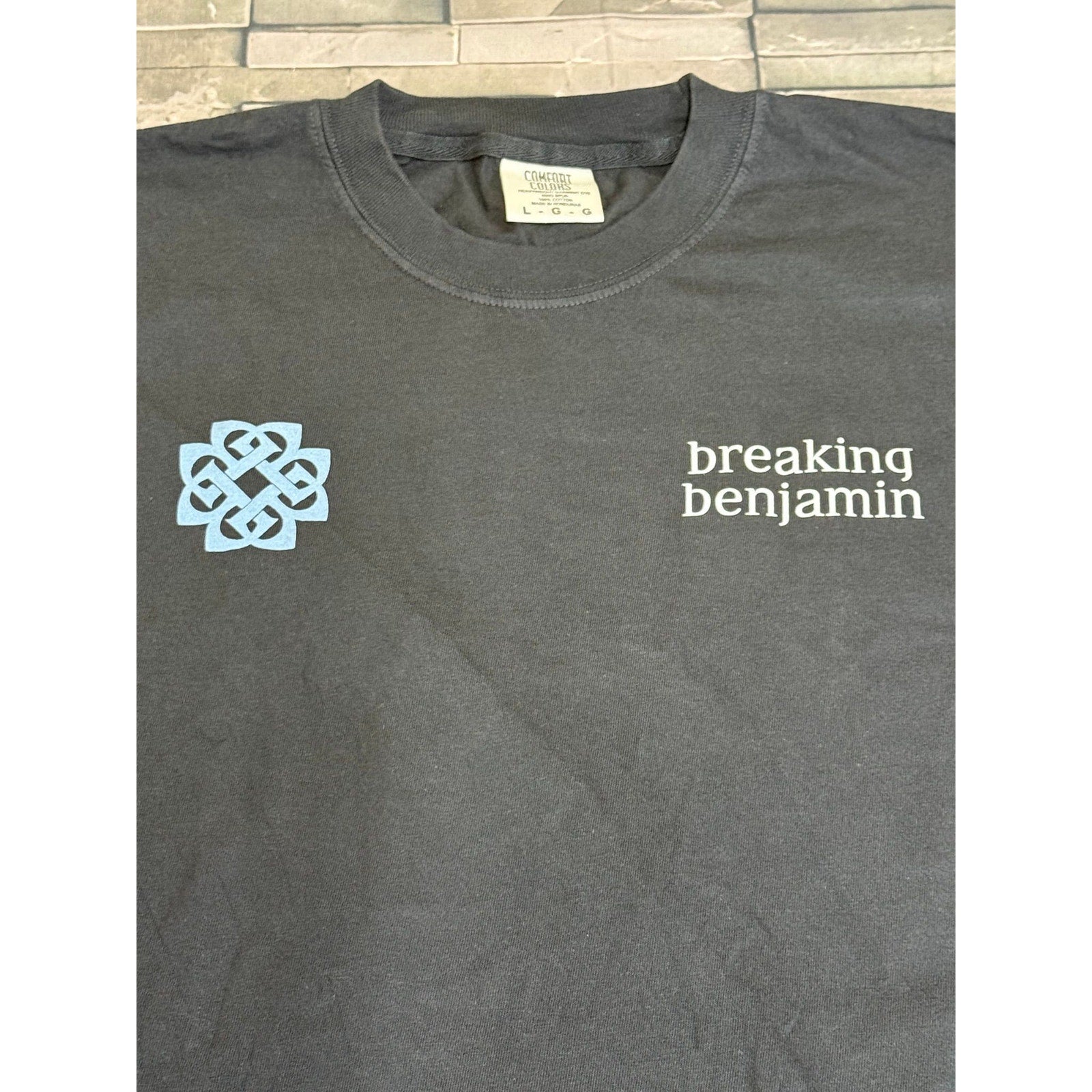 Breaking Benjamin black purple and white graphic design - L