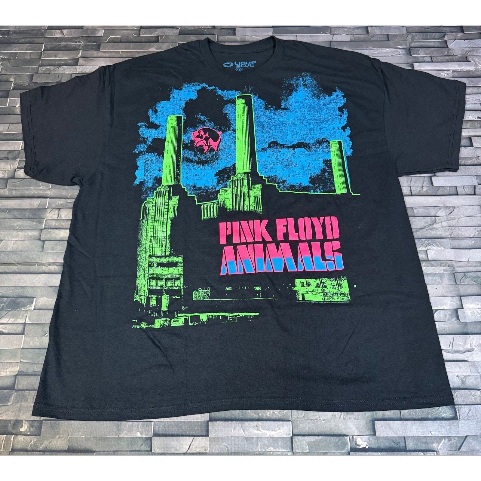 Pink Floyd Liquid Blue 2019 Animals  tee - 2XL